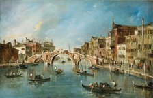 View on the Cannaregio Canal, Venice, c. 1775-1780. Creator: Francesco Guardi.