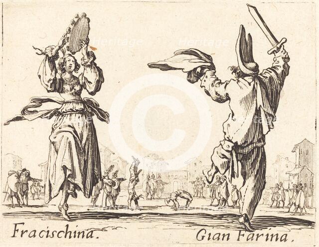 Fracischina and Gian Farina, c. 1622. Creator: Jacques Callot.