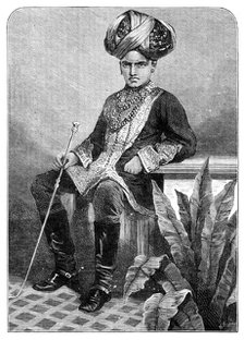 The Maharajah of Mysore in his childhood, 1881. Creator: Unknown.