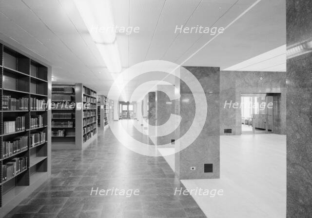 Lamont Library, Harvard University, Cambridge, Massachusetts, 1949. Creator: Gottscho-Schleisner, Inc.