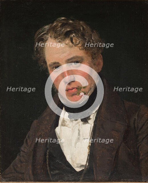 Portrait of the Painter Wilhelm Marstrand, 1836. Creator: Christen Købke.