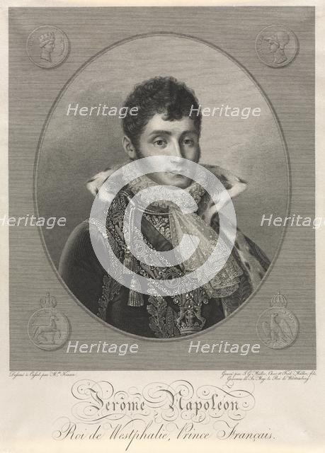 Jerome Napoleon, King of Westphalia, French Prince. Creator: Christian-Friedrich Muller (German, 1782-1816); Johann Gotthard von Muller (German, 1747-1830), and.