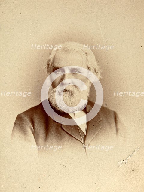 Ivan Turgenev, Russian author, late 19th century. Artist: Charles Bergamasco