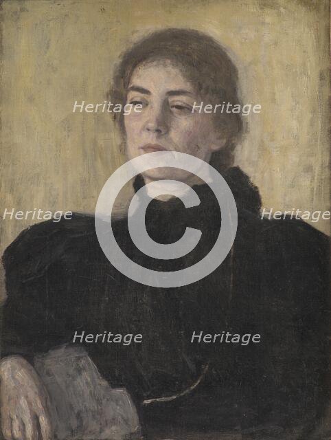 Thora Bendix, née Anne Victoria Sundberg, 1896. Creator: Vilhelm Hammershøi.