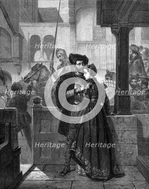 "The Parting", by Wilhelm Koller, 1874. Creator: William Hollidge.