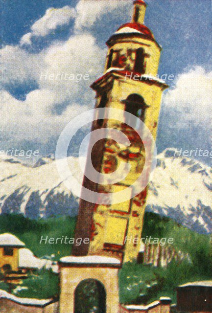 The Leaning Tower of St Moritz, c1928. Creator: Unknown.