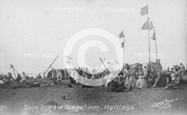 Eskimo sports, between c1900 and c1930. Creator: Lomen Brothers.