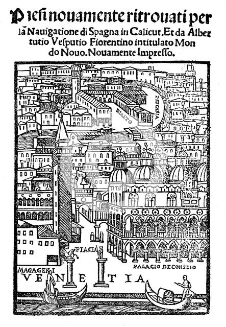 View of Venice, Woodcut, 1521. Artist: Unknown