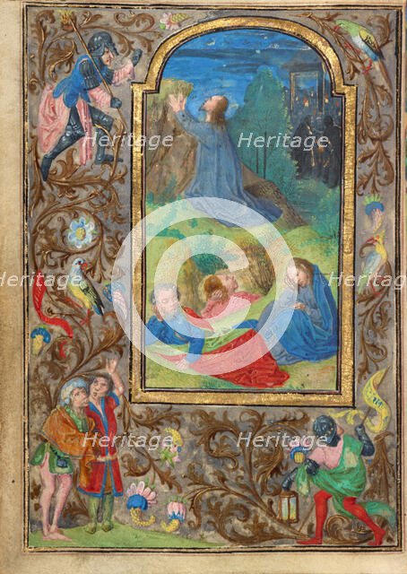 The Agony in the Garden; Prayer Book of Charles the Bold, about 1471. Creator: Master of Mary of Burgundy.