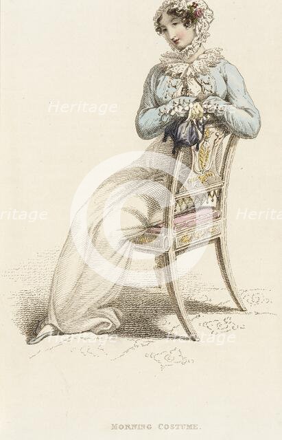 Fashion Plate (Morning Costume), 1812. Creator: Rudolph Ackermann.