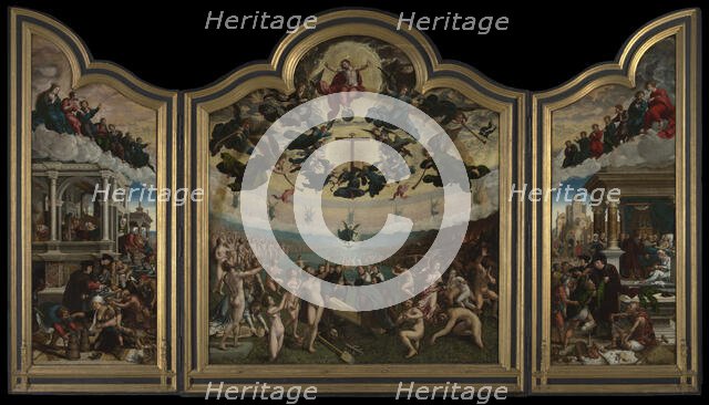 Last Judgement and the Seven Acts of Mercy, 1517-1525. Creator: Bernaert van Orley.