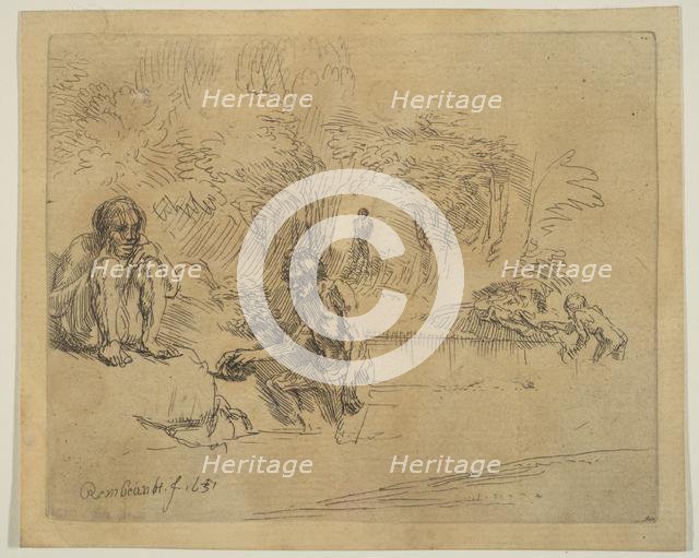 The Bathers, 1651. Creator: Unknown.