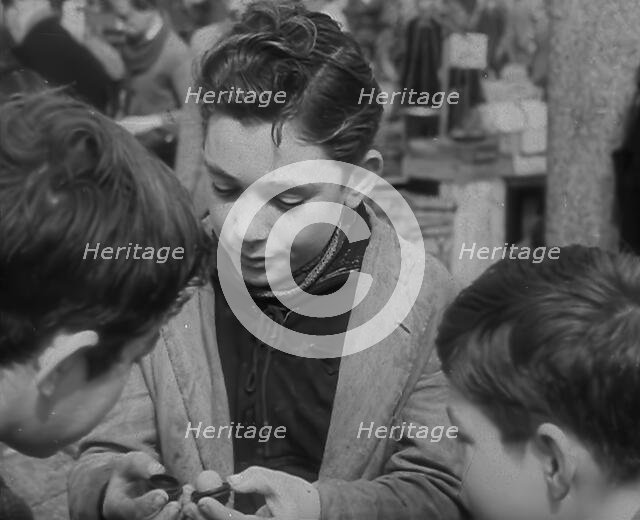 Italian Boys Talking, 1944. Creator: British Pathe Ltd.