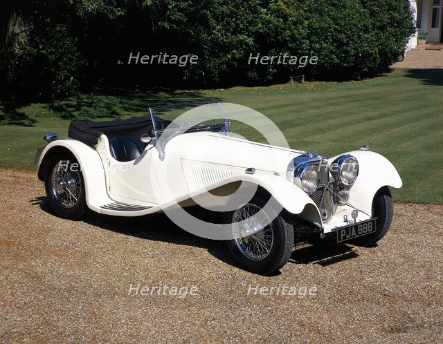 1937 Jaguar SS100. Artist: Unknown