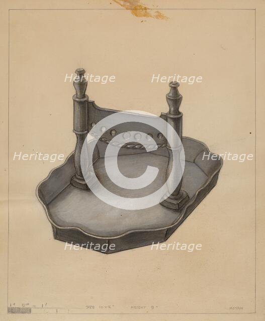 Foot Scraper, c. 1936. Creator: Franklin C. Moyan.