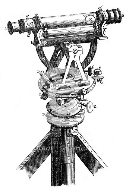 Five inch theodolite, 1866. Artist: Unknown