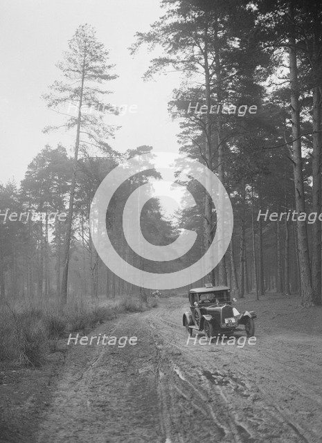 Cecil Randall's Talbot taking part in the JCC General Efficiency Trial, Oxshott Woods, Surrey, 1923. Artist: Bill Brunell.