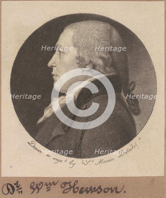 William Hewson, 1798. Creator: Charles Balthazar Julien Févret de Saint-Mémin.