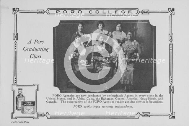 A Poro graduating class, 1922. Creator: Unknown.