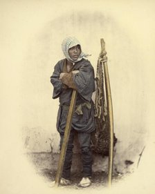 A Japanese Indentured Worker, 1866-1867. Creator: Felice Beato.