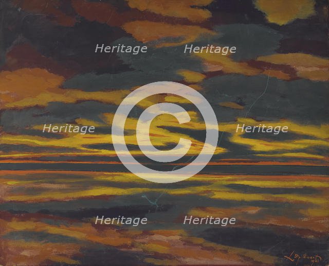 L'éclair vert sur la mer, 1921.