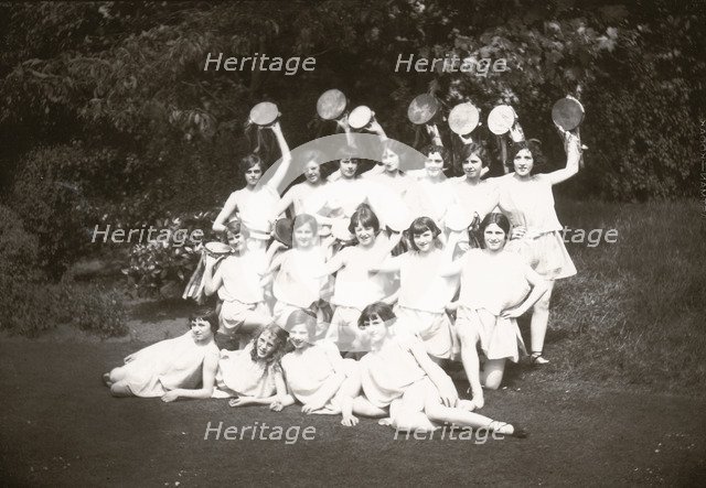 Girls Greek dancing class, 1929. Artist: Unknown