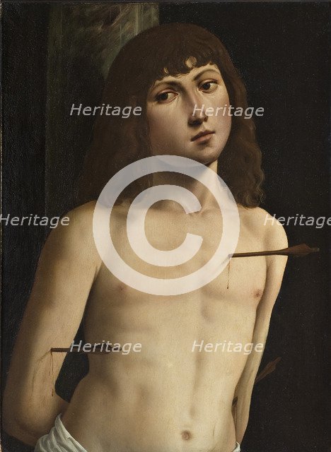 Saint Sebastian. Artist: Costa, Lorenzo (1460-1535)