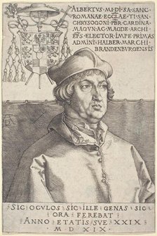 Cardinal Albrecht of Brandenburg ("Small Cardinal"), 1519. Creator: Albrecht Durer.