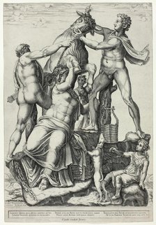 The Farnese Bull with Dirce, Zethus and Amphion, 1581. Creator: Diana Mantuana.
