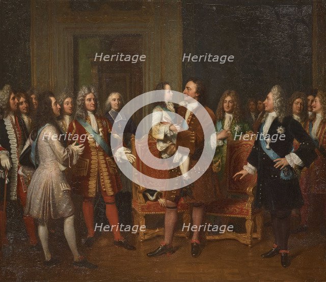 Louis XV Visiting Peter I the Great at the Hôtel de Lesdiguieres, 10th May 1717, First half of the 1