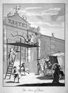 'The Man of Taste', 1731.                                             Artist: Anon