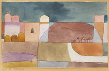Kairuan (Kairuan with the camels and the donkey), 1916. Creator: Klee, Paul (1879-1940).