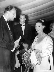 Princess Margaret with Billy Graham at the Tower of London Ball, London, 1966. Artist: Unknown