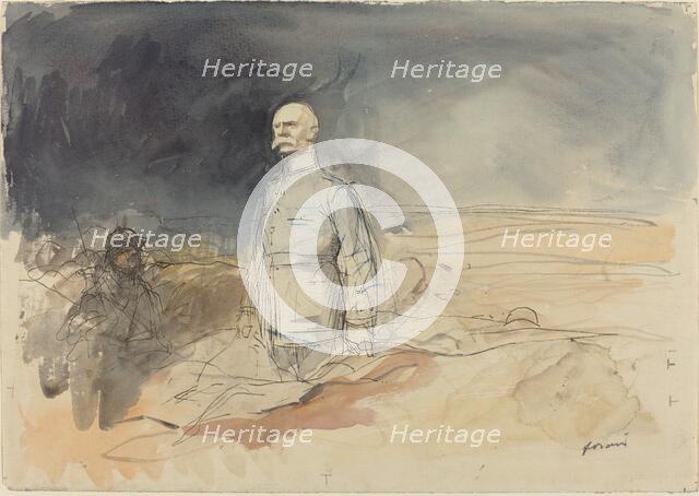 Marshal Pétain, c. 1914/1919. Creator: Jean Louis Forain.