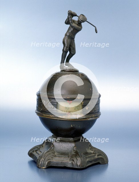 Statuette of golfer, c1910. Artist: Unknown