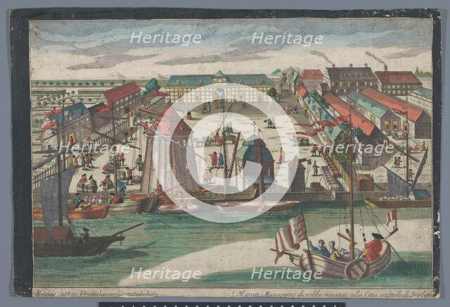 View of the entrance to the Aya Sophia mosque in Constantinople, 1742-1801. Creator: Anon.