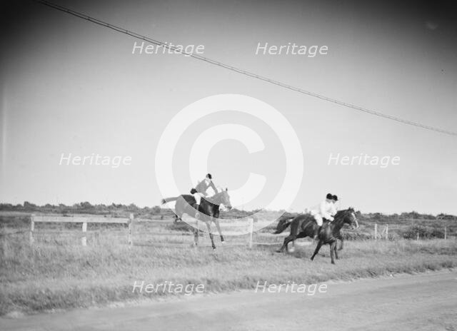East Hampton hunt, 1933 Sept. Creator: Arnold Genthe.