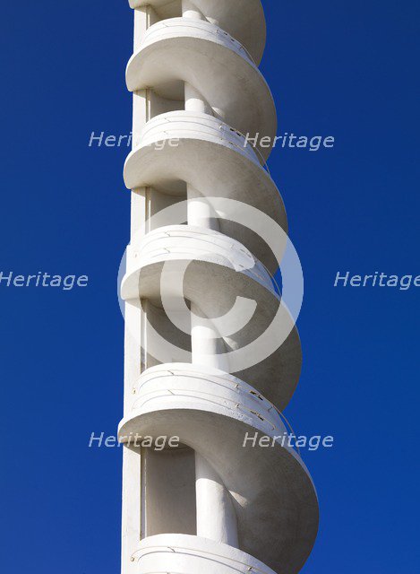 Detail of spiral tower at the Casino, South Beach, Blackpool, Lancashire, 2011. Artist: James O Davies.