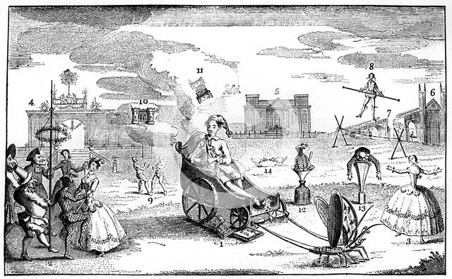 'Folly Triumphant', 1749.Artist: LP Boitard