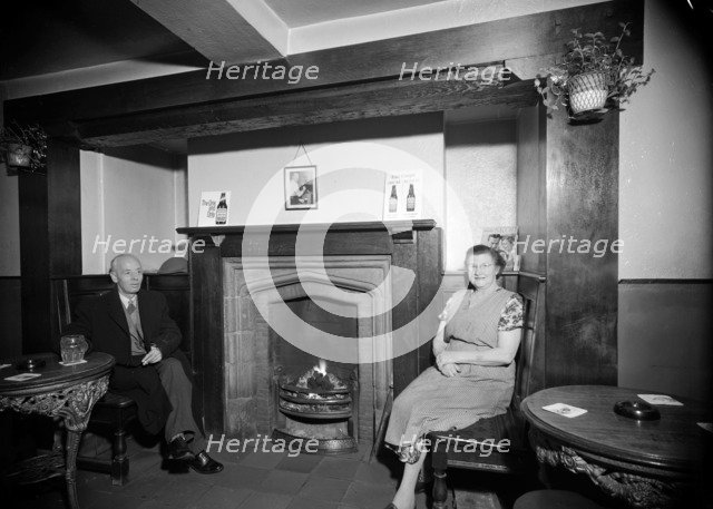The landlady of the Greyhound Inn, Penkhull, Stoke-on-Trent, Staffordshire, 1960. Artist: Herbert Felton