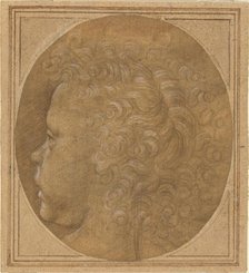 Head of a Child [recto], c. 1490. Creator: Fra Bartolomeo.