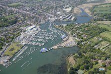 Lymington Ferry Terminal, Hampshire, 2025. Creator: Damian Grady.