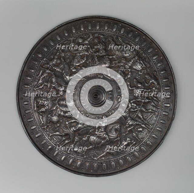 Parade Shield of Henry II, King of France (reigned 1547-1559), copy of, Geneva, 1909 (copy of c1555  Creator: Simoni of Geneva.