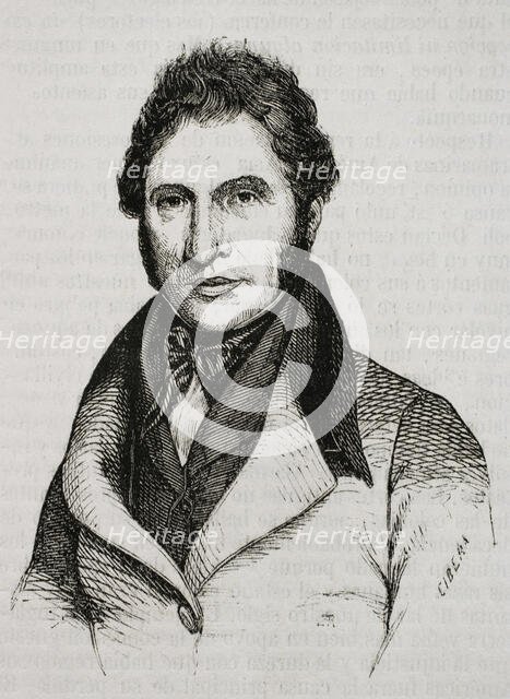 Agustín de Argüelles Álvarez González, (1776-1844), known as "El Divino", 1853.  Creator: Ildefonso Cibera.