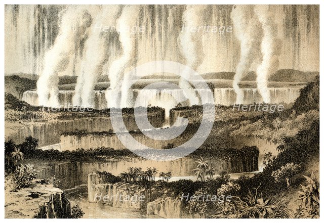 'Victoria Falls of the Zambesi', 1883. Artist: Unknown