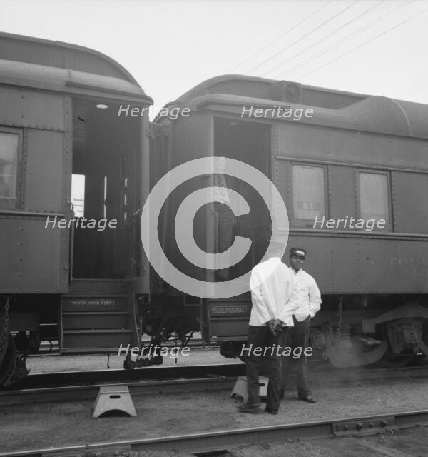 Railroad yards, Kearney, Nebraska, 1939. Creator: Dorothea Lange.