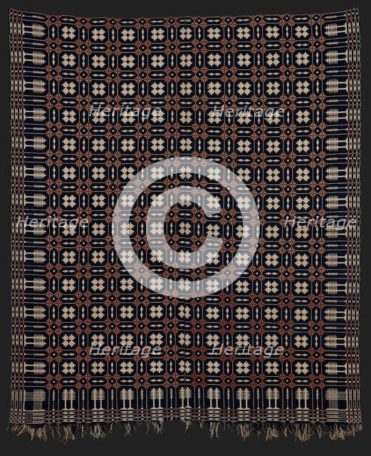 Bed Cover (Coverlet), 1800-1850. Creator: Unknown.