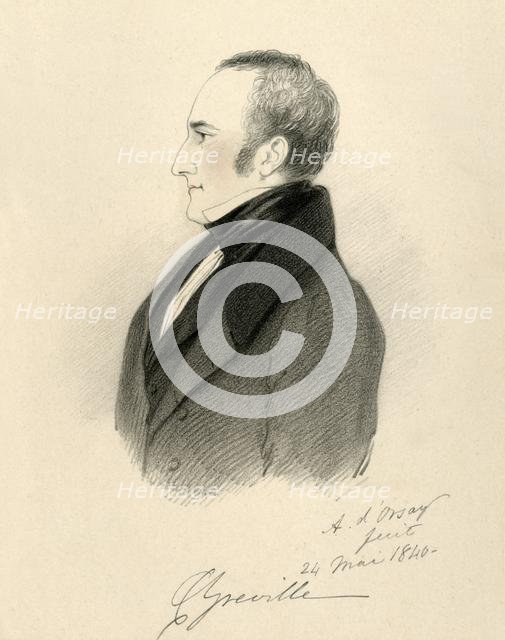 'Charles Greville', 1840. Creator: Richard James Lane.