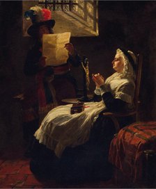 Marie Antoinette Listening to the Act of Accusation the Day Before Her Trial, 1860s.