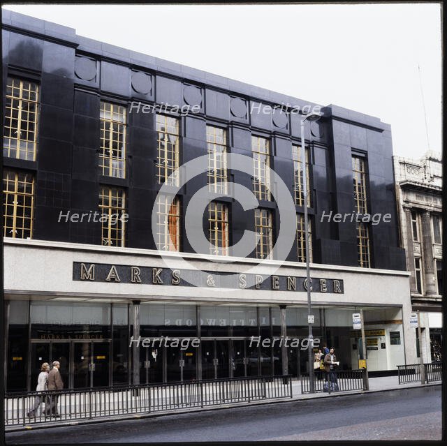 Marks and Spencer, 47-49 Briggate, Leeds, 1970s-1990s. Creator: Nicholas Anthony John Philpot.